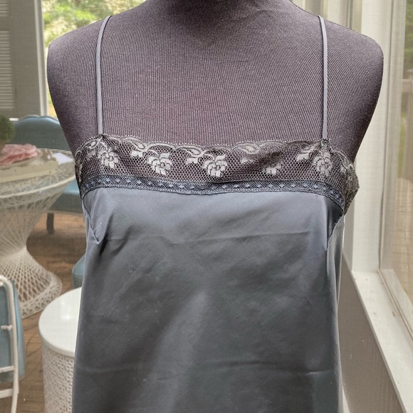 Vintage 60s Iris Lingerie Black Lace Lingerie Slip - Picture 7 of 12